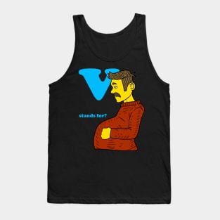 V stands for? the new emoji. Tank Top